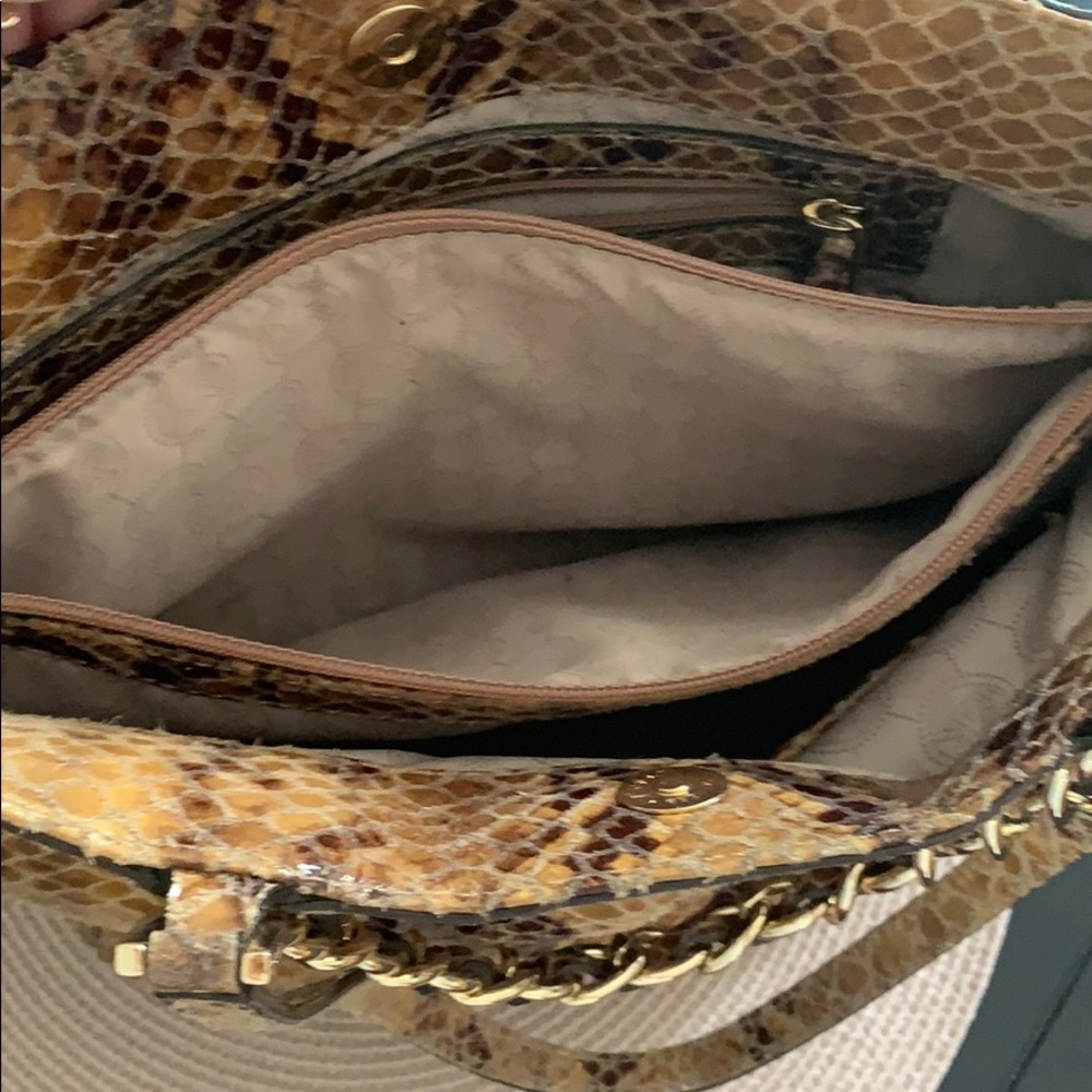 Michael Kors Leather Python Shoulder Bag - image 6
